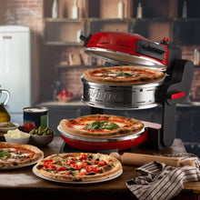 Carica l'immagine nel visualizzatore di Gallery, Ariete Forno Pizza Rosso (0927/00)- 2 Piastre In Pietra Refrattaria-2 Pizze Contemporaneamente-5 Livelli Cottura-2300W