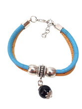 Carica l'immagine nel visualizzatore di Gallery, Bracciale Sardo Su Coccu singolo Celeste