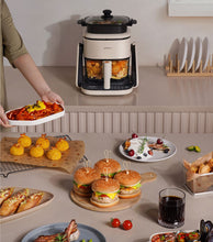 Carica l'immagine nel visualizzatore di Gallery, JIMMY AF3 Friggitrice ad aria multifunzione 2 in 1 con funzione piastra, 4 Litri, 1100W, 8 programmi di cottura