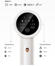 Carica l'immagine nel visualizzatore di Gallery, JIMMY F7 Asciugacapelli ultrasonico con display touch, tecnologia a nano-ioni, controllo del calore, leggero e silenzioso