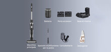Carica l'immagine nel visualizzatore di Gallery, Jimmy HW9 Lavapavimenti Aspirapolvere 3 in 1 Senza Filo Cordless Multisuperficie, 300W, Batteria removibile, Doppio serbatoio, Display a LED e Autopulizia