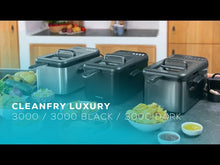 Carica e avvia il video nel visualizzatore di galleria, Friggitrice Cleanfry Luxury 3000 Black