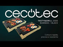 Carica e avvia il video nel visualizzatore di galleria, Piastra-grill elettrica Tasty&Grill 2000 Bamboo
