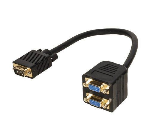 Cavo Splitter Vga 1 Con Maschio E 2 Femmina Vga (Lkadat06)