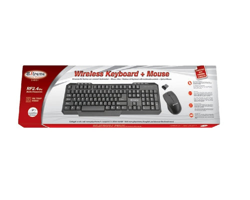 Kit Tastiera + Mouse 34631 Wireless Nera