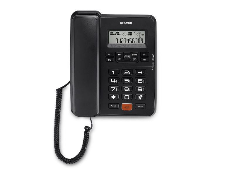 Telefono Fisso Office Desk Nero
