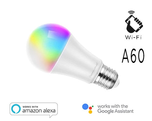 Lampada Led Smart Ee-9We2760R Rgb + Bianco Caldo E27 A60 Dimmerabile Wifi - Alexa E Google Home