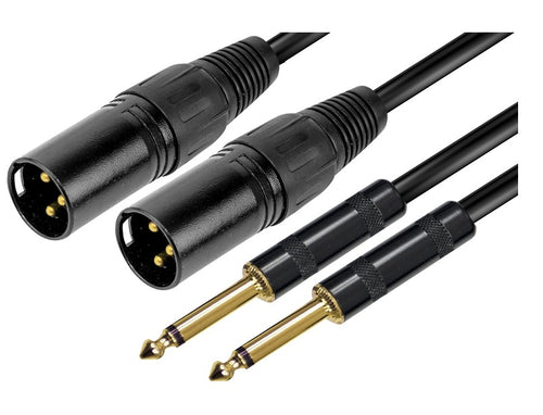 Cavo Audio 2 X Xlr M / 2 X 6.3Mm - 3Mt (Rdm C103)