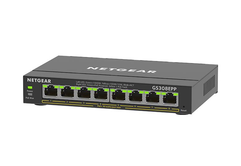 Switch Rete 8 Porte 10/100/1000 Gs308Epp-100Pes Poe