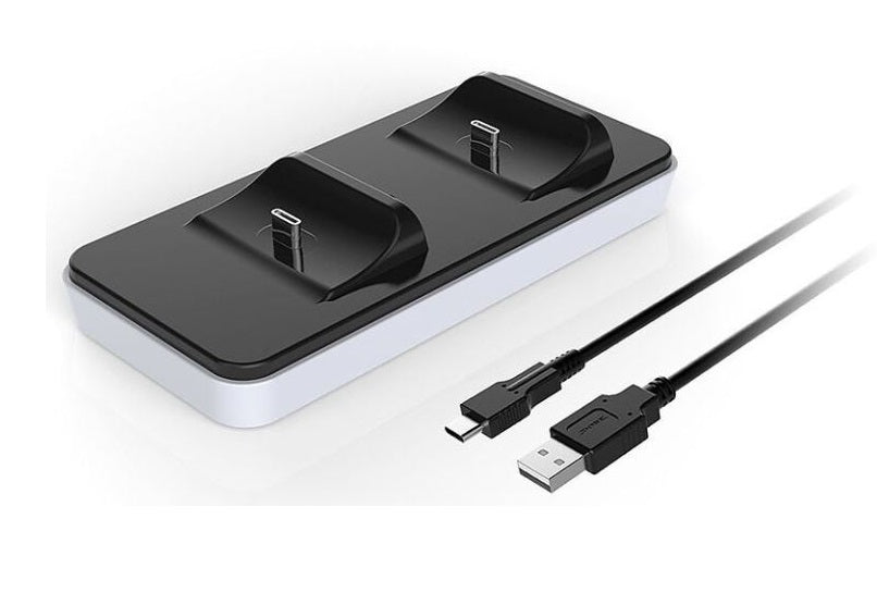 Dock Dual Charger Pad Ps5 - Base Ricarica Fino A 2 Controller Playstation 5 Dualsense (Cs200 Lt)