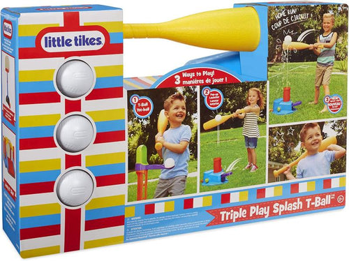 Little Tikes Triple Play Splash T-Ball Set Da Basketball Baseball