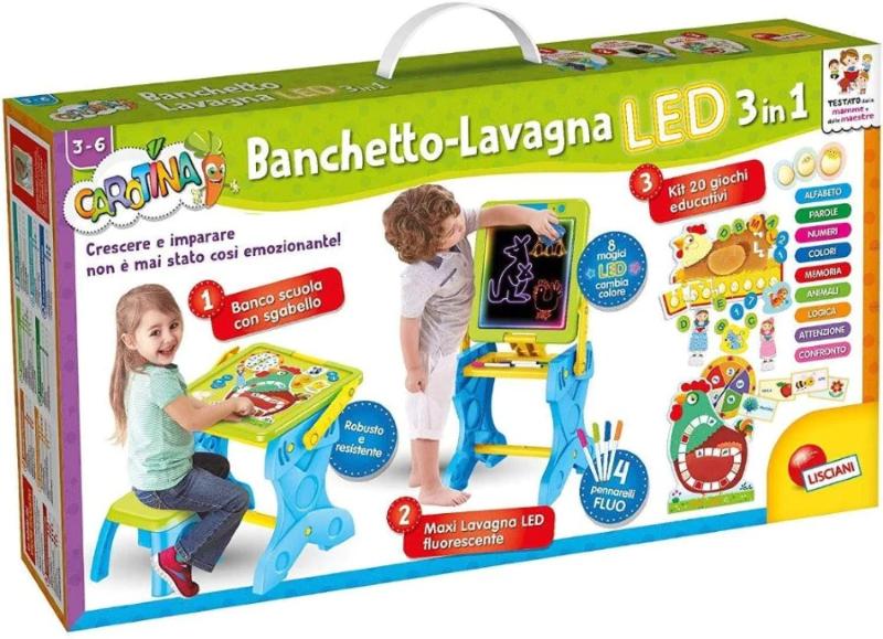 Carotina - Banchetto Led Gioco E Imparo 3 In 1