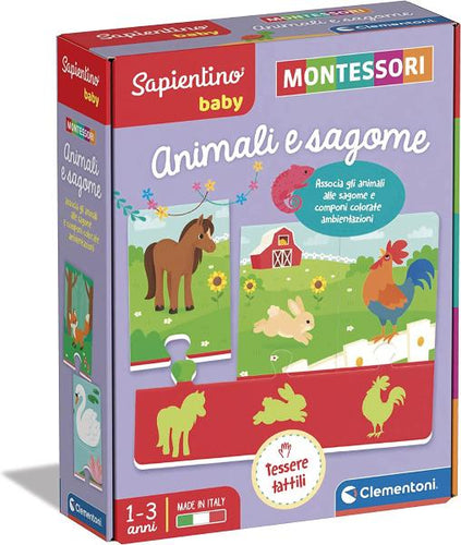 SAPIENTINO BABY MONTESSORI  - ANIMALI E SAGOME