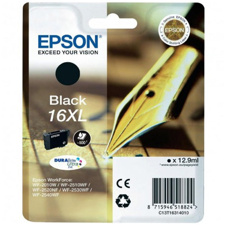 Epson T16Xl Black (C13T16314010)  Cartuccia Originale Ad Alta Efficienza