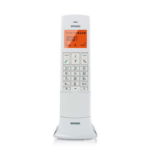 Brondi Lemure (Bianco)  Telefono Cordless  Vivavoce  Eco Dect  Dect Gap