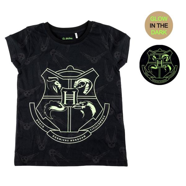 T-SHIRT MANICA CORTA PHOSPHORESCENT HARRY POTTER MI. 8 ANNI