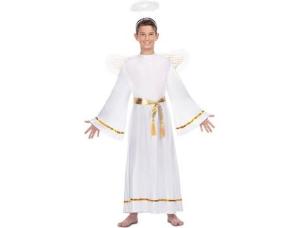 Costume Recite Angelo Con Ali 5/6 Anni