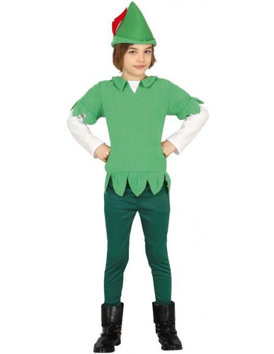 Costume Arciere Robin Hood Taglia 5-6 Anni Peter Pan