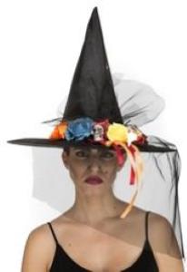 Cappello Strega C/Fiori Col. E Teschi