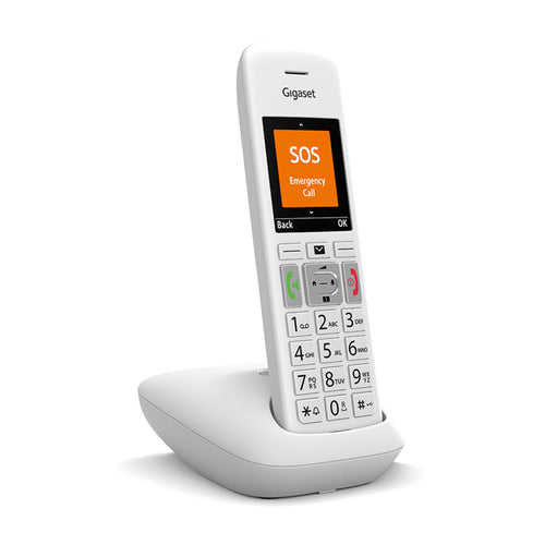 Gigaset E390 (Bianco)  Telefono Cordless  Vivavoce