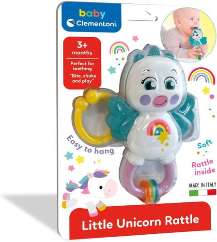 Sonaglino Con Massaggiagengive Rattle Unicorn Made In Italy