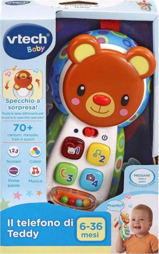 VTECH BABY IL TELEFONO INTERATTIVO DI TEDDY IMPARA COLORI E NUMERI