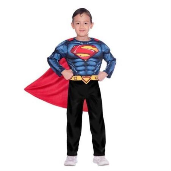 Set Superman Mis. 4-6 Anni Solo Parte Superiore Del Costume