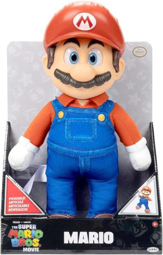 SUPER MARIO BROS MOVIE ROTO PELUCHE MARIO 35 CM