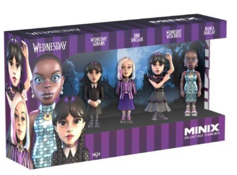 MINIX MERCOLEDÃ ADDAMS 12 CM SET 4 PZ 