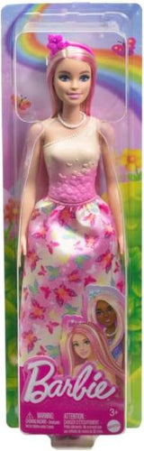 Barbie Fairytale Principesse Vestito Rosa Con Farfalle