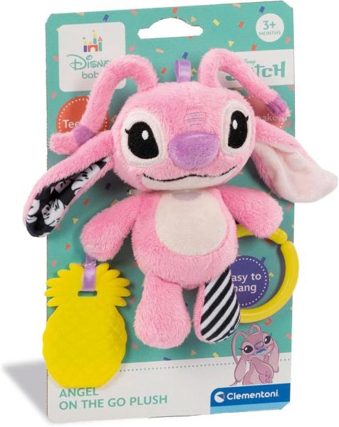Peluche Rosa Morbido Angel Con Sonaglio Stitch
