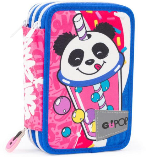 Astuccio Triplo 3 Zip Gopop Bubble