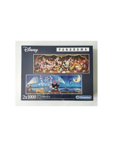 Puzzle 1000 Pz 2 In 1 Disney Panorama Mickey Mouse E Minnie Mouse
