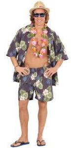 Costume Uomo Hawaiano Camicia/Pantalone Xl