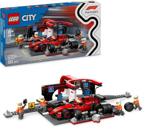Lego City Formula 1 Pit Stop Meccanici Con Monoposto F1