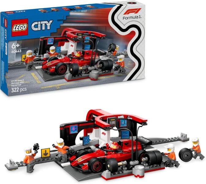 Lego City Formula 1 Pit Stop Meccanici Con Monoposto F1