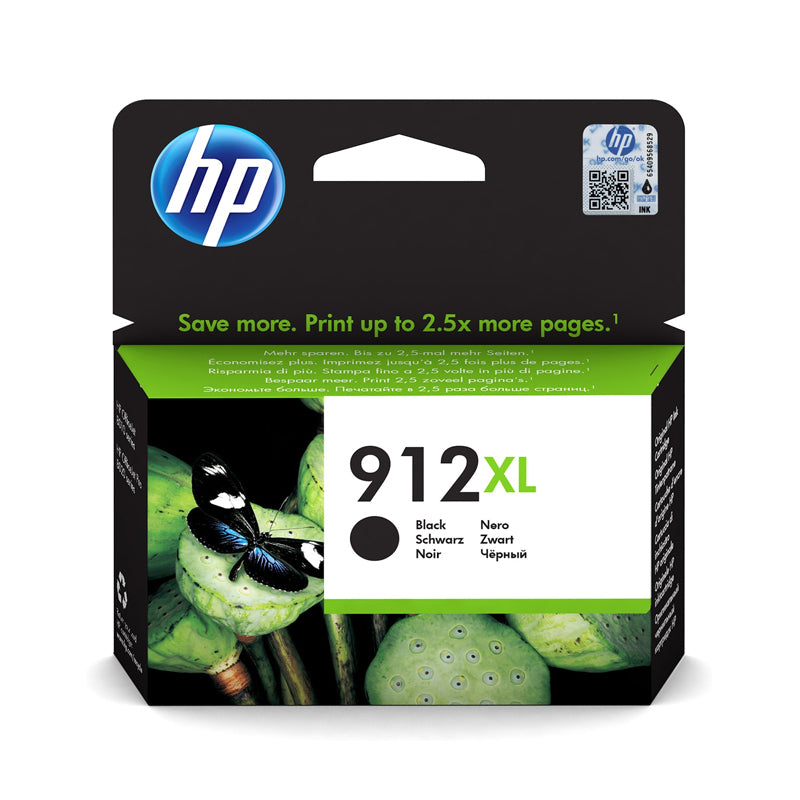 Hp 912Xl Black (3Yl84Ae) - Cartuccia Originale Ad Alta Efficienza