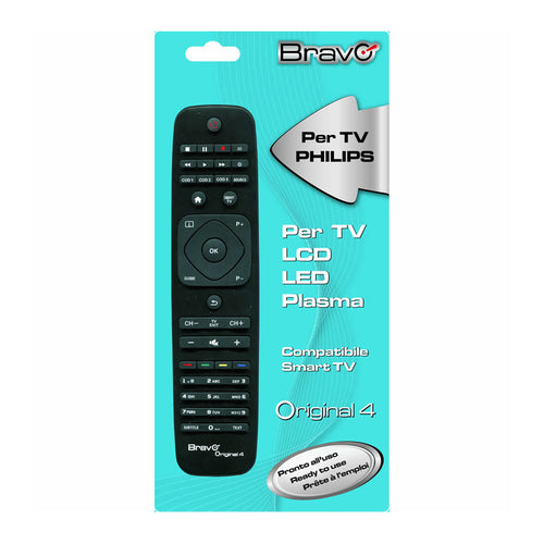 Bravo Original 4 (90202050)  Telecomando Compatibile Fedelmente Riprodotto Per Tv Philips