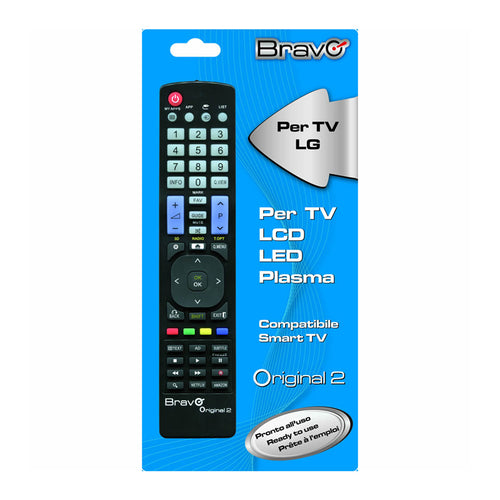 Bravo Original 2 (90202048)  Telecomando Compatibile Fedelmente Riprodotto Per Tv Lg