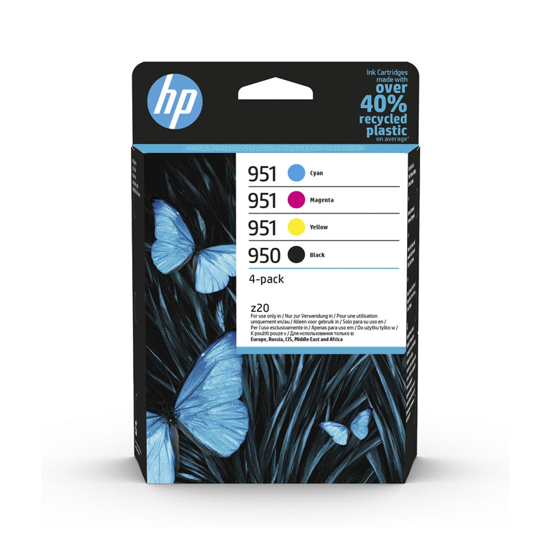 Hp 951 2-Pack (6Zc65Ae) - Black (950) + Tri-Color (951) - Cartuccia Originale