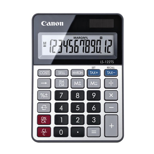 Canon Ls122Ts (2470C002)  Calcolatrice Da Tavolo 12 Cifre