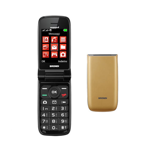 Brondi Magnum 4 (Oro)  Telefono Cellulare Senior