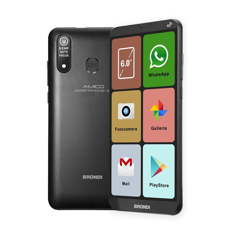 Brondi Amico Smartphone Xl (Nero)  Senior Smartphone