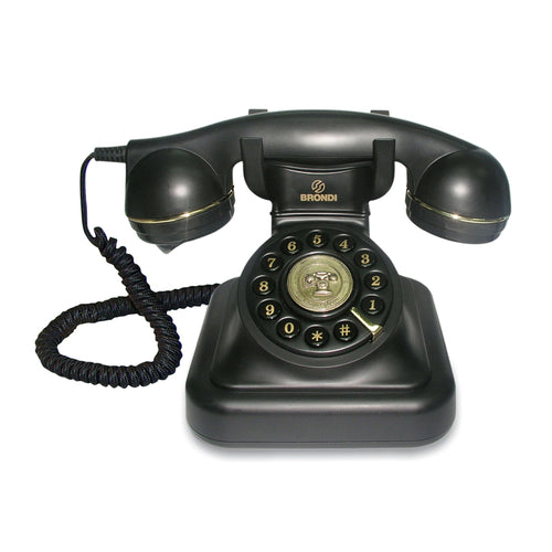 Brondi Vintage 20 (Nero)  Telefono Corded  Design Retro''