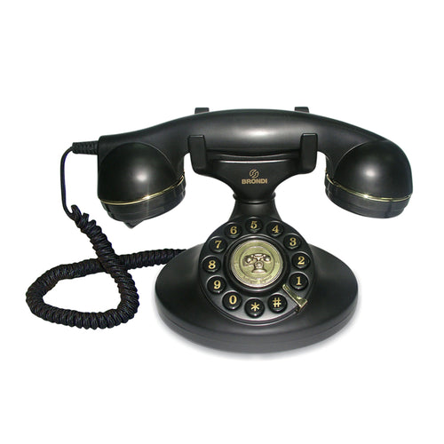 Brondi Vintage 10 (Nero)  Telefono Corded  Design Retro''