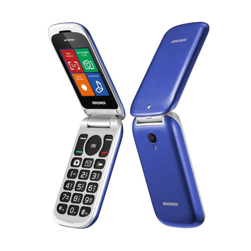 Brondi Stone+ (Blu)  Telefono Cellulare Senior