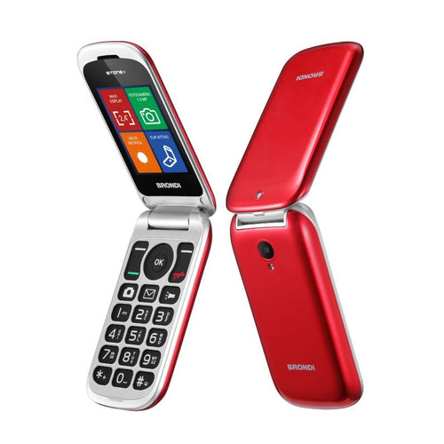 Brondi Stone+ (Rosso)  Telefono Cellulare Senior
