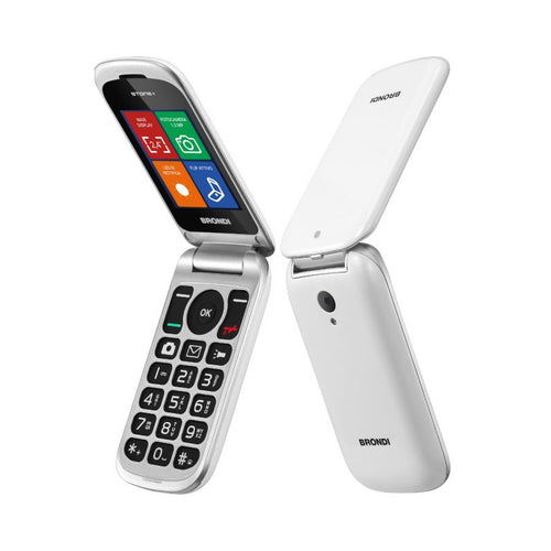 Brondi Stone+ (Bianco)  Telefono Cellulare Senior