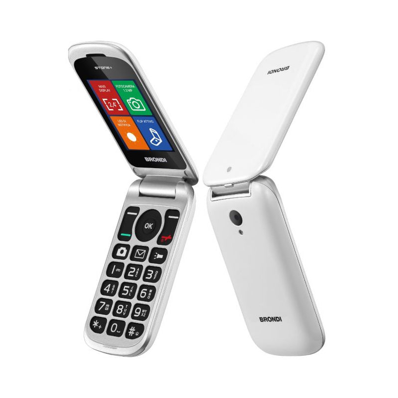 Brondi Stone+ (Bianco)  Telefono Cellulare Senior