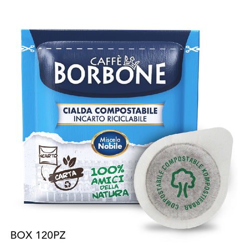 Cialde Ese 44Mm Caffe'' Borbone Miscela Nobile (Blu)  Box 120Pz